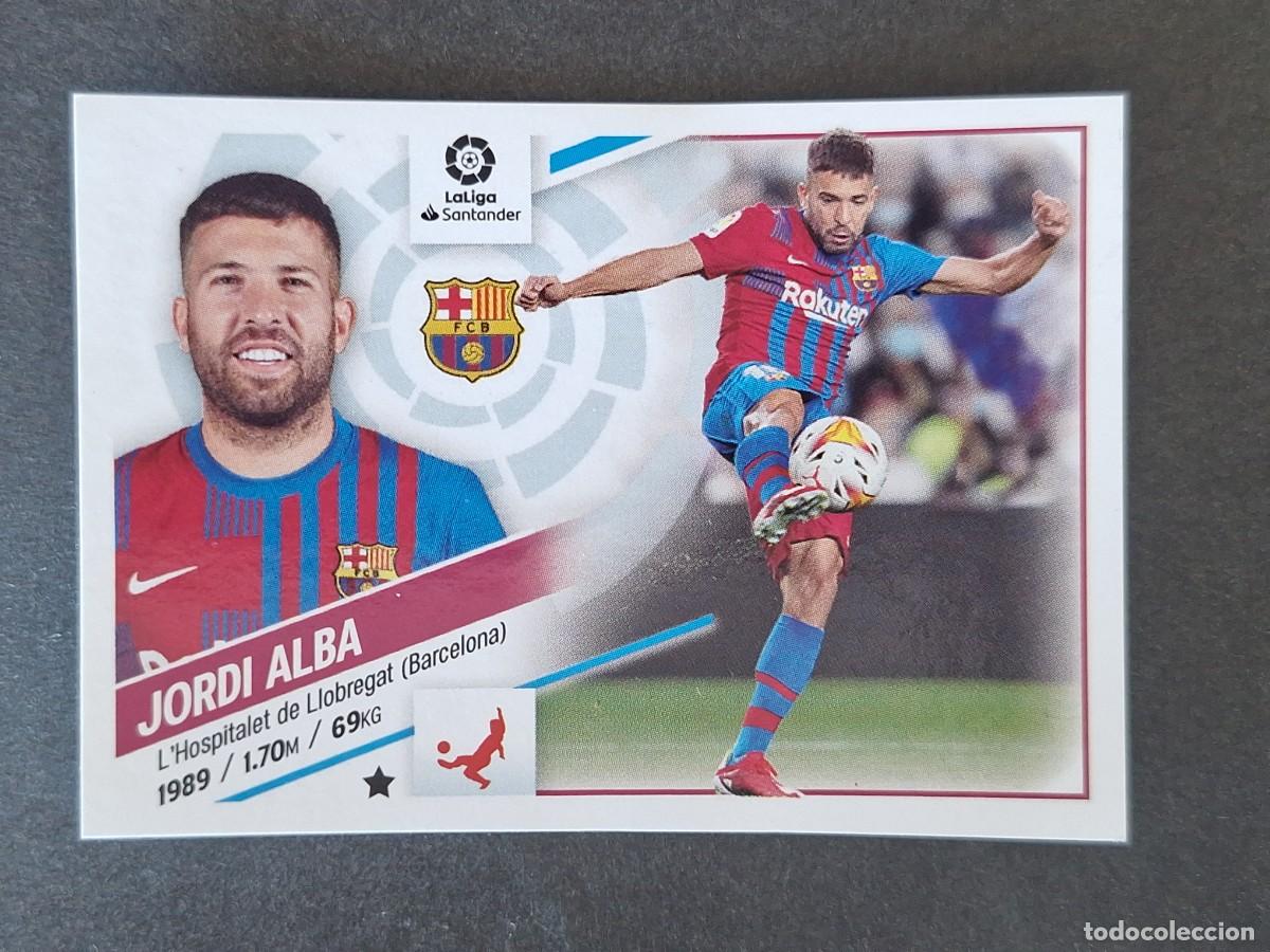 Cromos de f&uacute;tbol: JORDI ALBA F. C. BARCELONA LIGA ESTE 2022 2023 22 23 NUNCA PEGADO SIN PEGAR