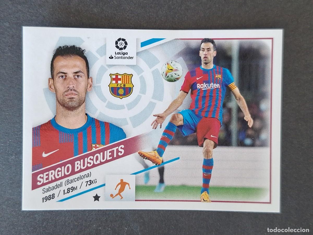 Cromos de f&uacute;tbol: SERGIO BUSQUETS F. C. BARCELONA LIGA ESTE 2022 2023 22 23 NUNCA PEGADO SIN PEGAR