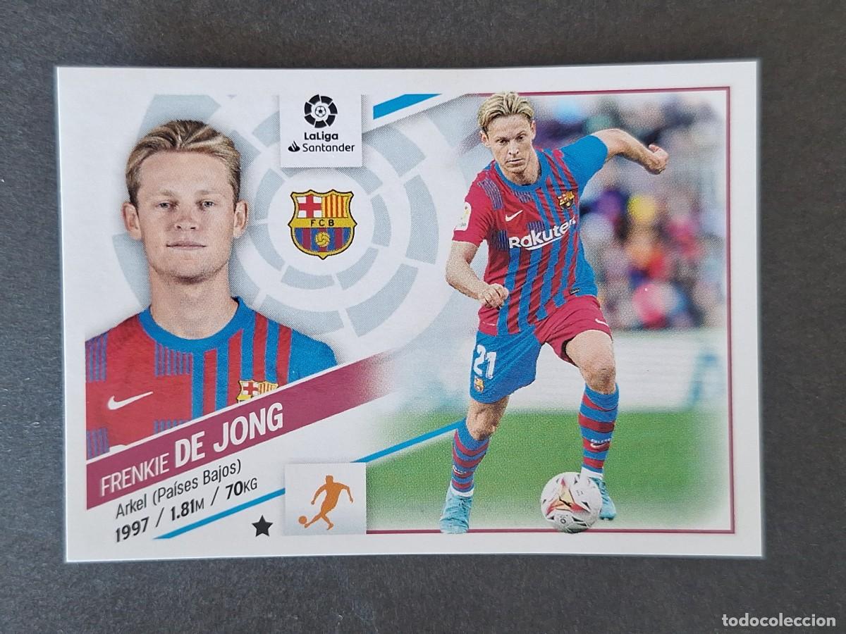 Cromos de f&uacute;tbol: DE JONG F. C. BARCELONA LIGA ESTE 2022 2023 22 23 NUNCA PEGADO SIN PEGAR