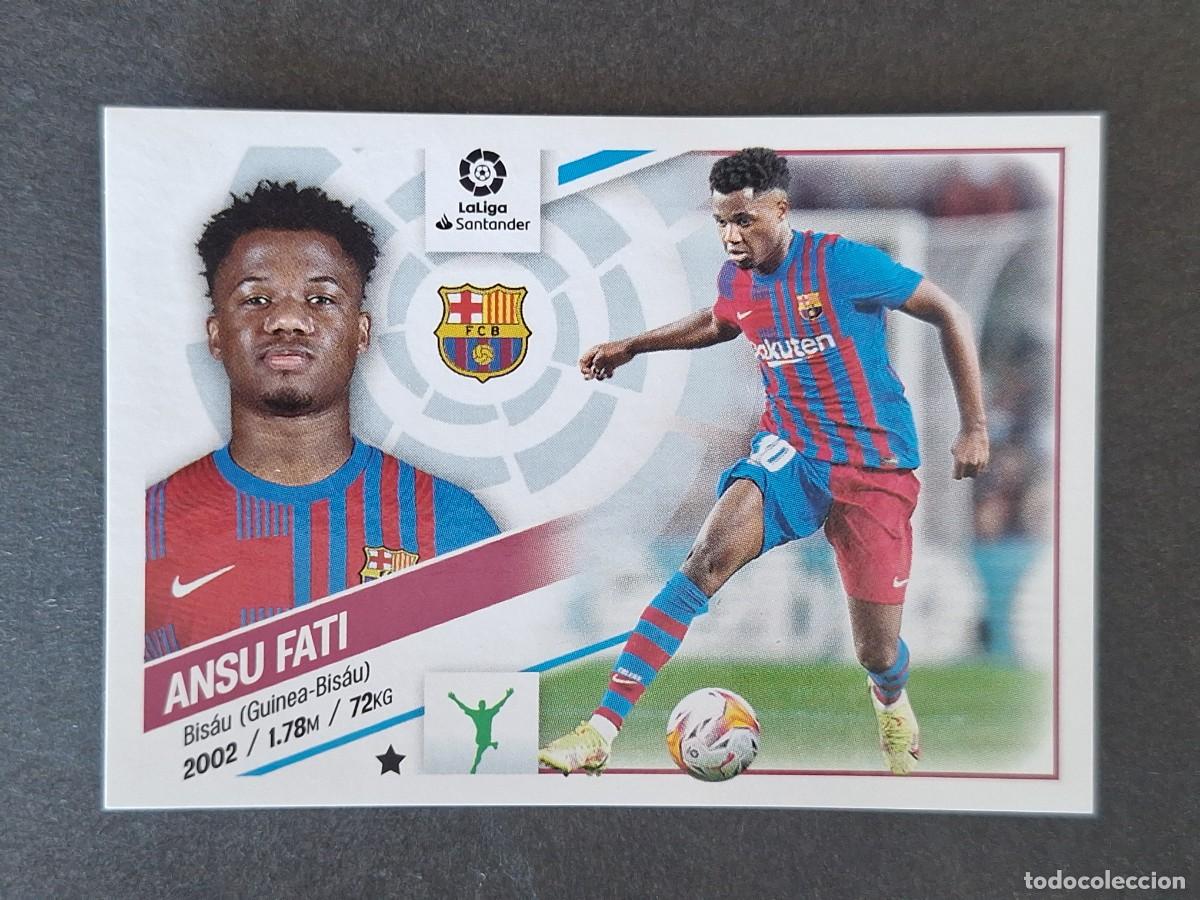 Fu&szlig;ball-Sticker: ANSU FATI F. C. BARCELONA LIGA ESTE 2022 2023 22 23 NUNCA PEGADO SIN PEGAR