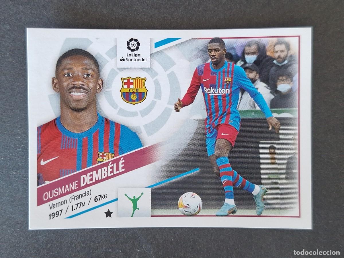 Fu&szlig;ball-Sticker: DEMBELE F. C. BARCELONA LIGA ESTE 2022 2023 22 23 NUNCA PEGADO SIN PEGAR
