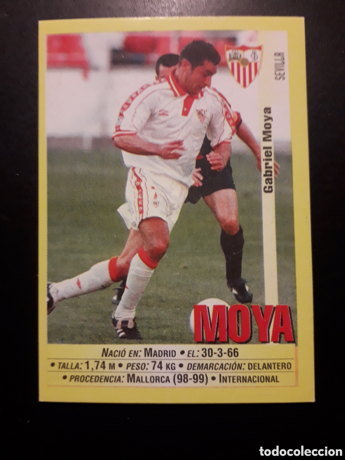 Fu&szlig;ball-Sticker: MOYA, SEVILLA PANINI LIGA 1999-2000 99 00 N&deg; 375 SIN PEGAR. PEDIDO M&Iacute;NIMO 3&euro;