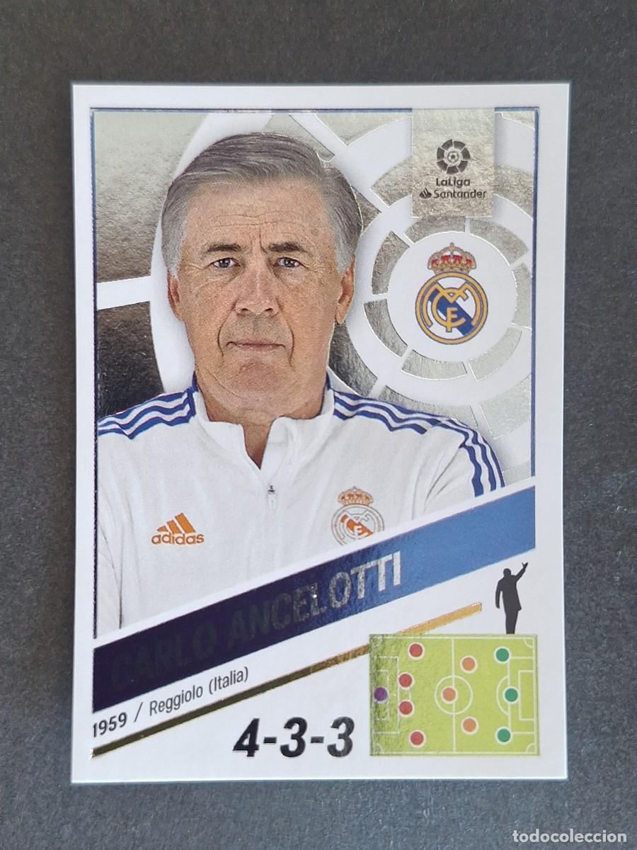 Cromos de f&uacute;tbol: CARLO ANCELOTTI ENTRENADOR REAL MADRID LIGA ESTE 2022 2023 22 23 NUNCA PEGADO SIN PEGAR