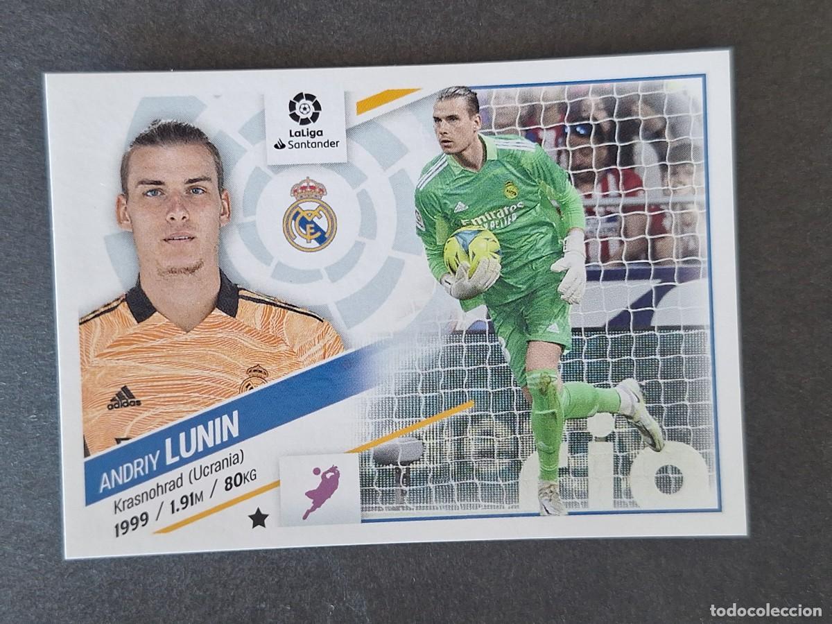 Cromos de f&uacute;tbol: LUNIN REAL MADRID LIGA ESTE 2022 2023 22 23 NUNCA PEGADO SIN PEGAR