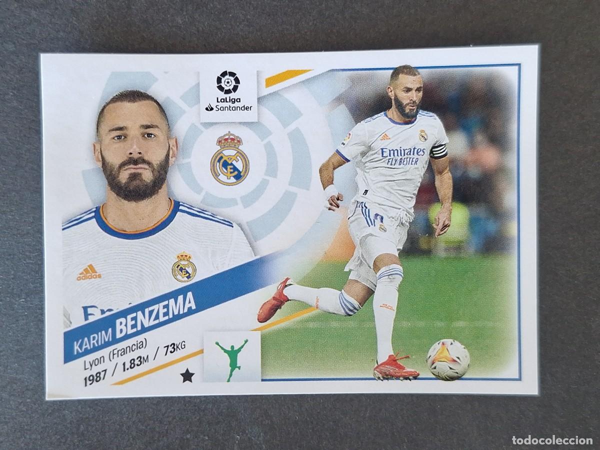 Cromos de f&uacute;tbol: BENZEMA REAL MADRID LIGA ESTE 2022 2023 22 23 NUNCA PEGADO SIN PEGAR