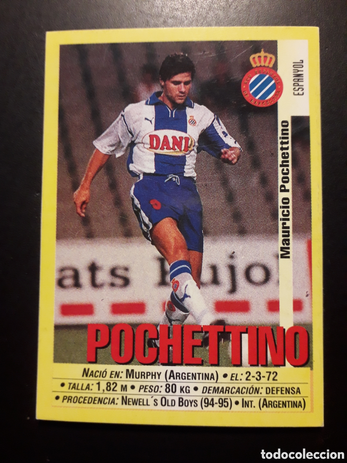 Cromos de f&uacute;tbol: POCHETTINO RCD ESPA&Ntilde;OL/ESPANYOL PANINI LIGA 1999-2000 99 00 N&deg; 119 SIN PEGAR. PEDIDO M&Iacute;NIMO 3&euro;