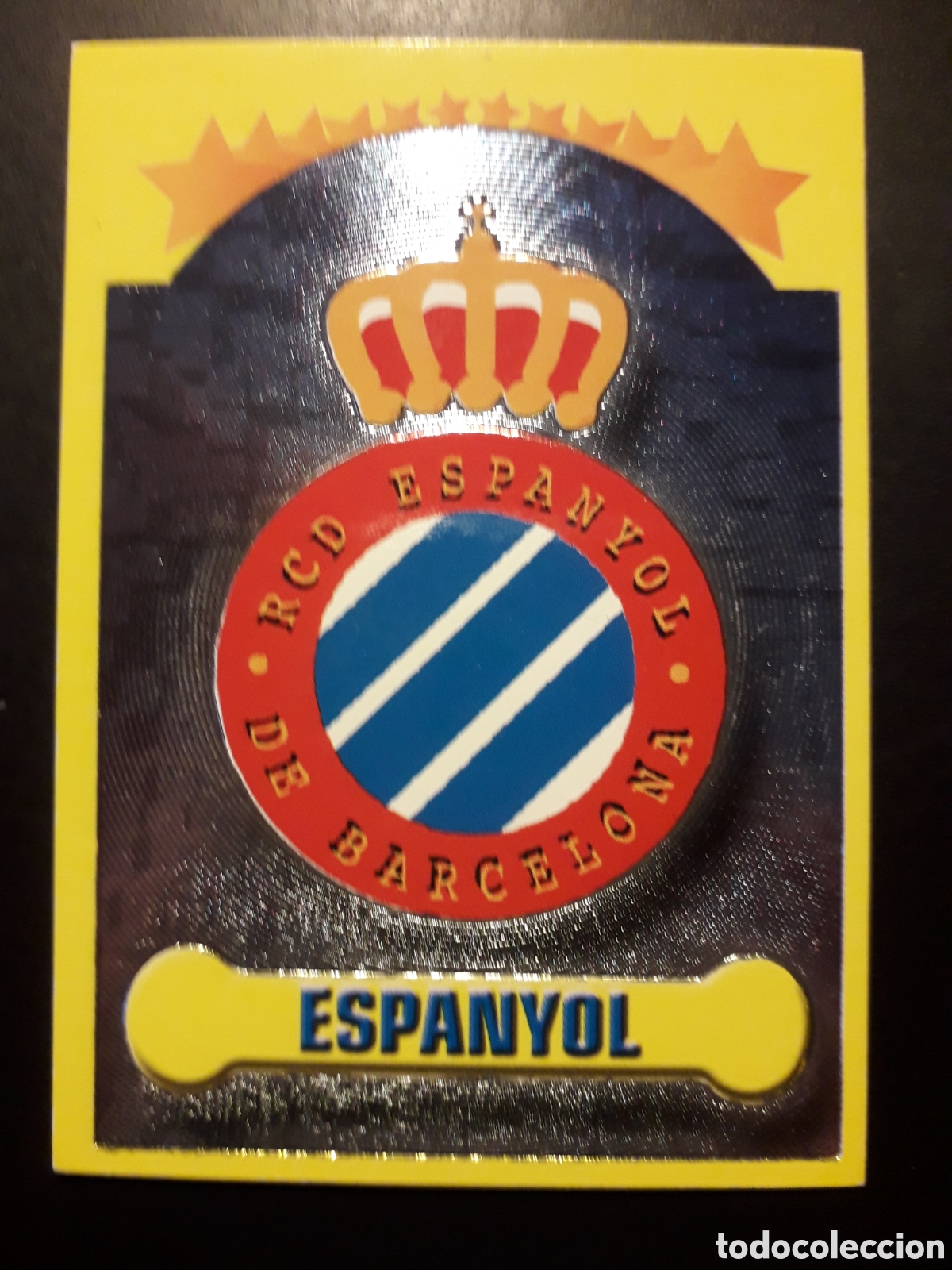 Cromos de f&uacute;tbol: ESCUDO RCD ESPA&Ntilde;OL/ESPANYOL PANINI LIGA 1999-2000 99 00 N&deg; 115 SIN PEGAR. PEDIDO M&Iacute;NIMO 3&euro;.