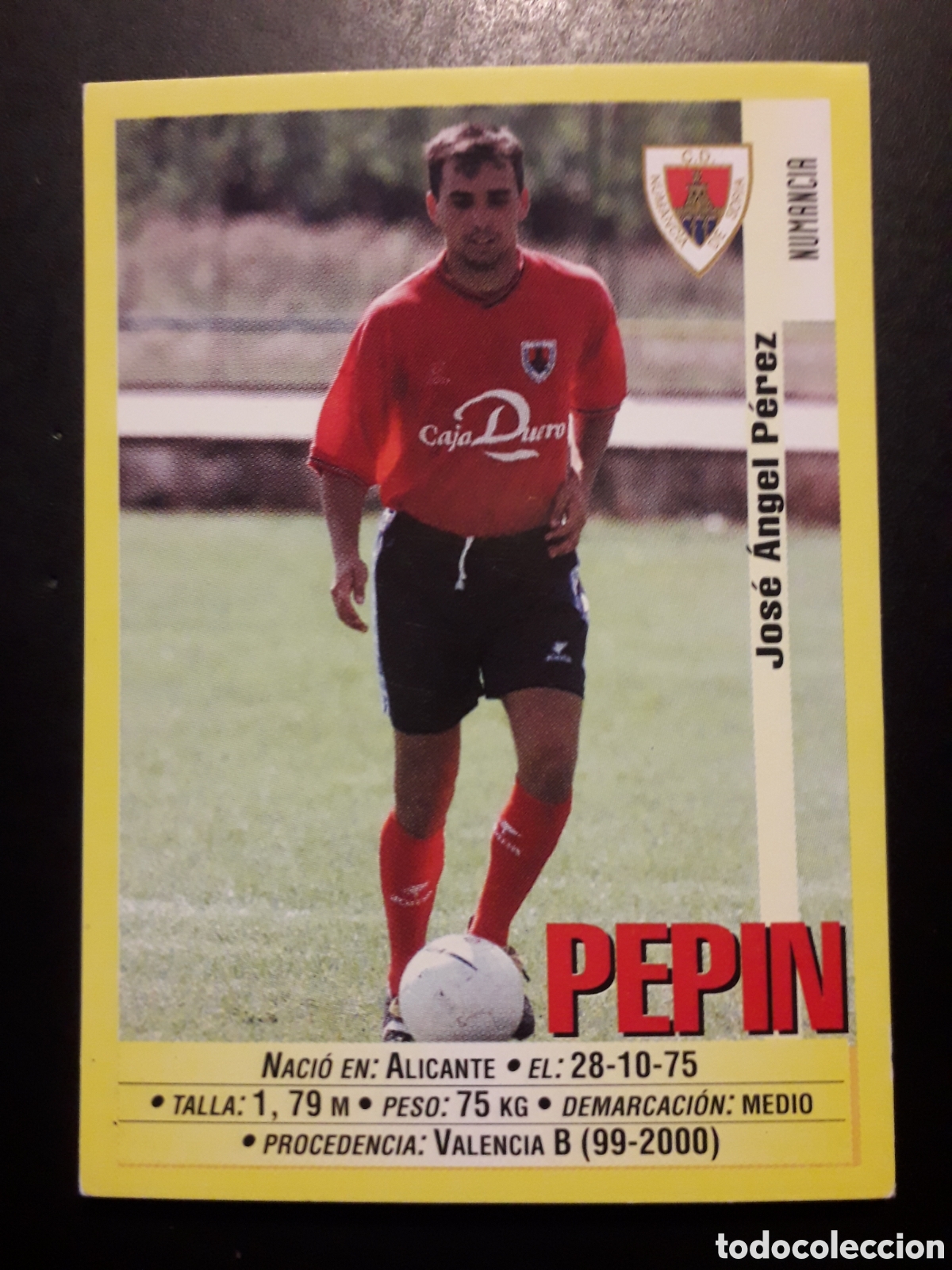 Cromos de f&uacute;tbol: PEP&Iacute;N NUMANCIA PANINI LIGA 1999-2000 99 00 N&deg; 340a SIN PEGAR. PEDIDO M&Iacute;NIMO 3&euro;