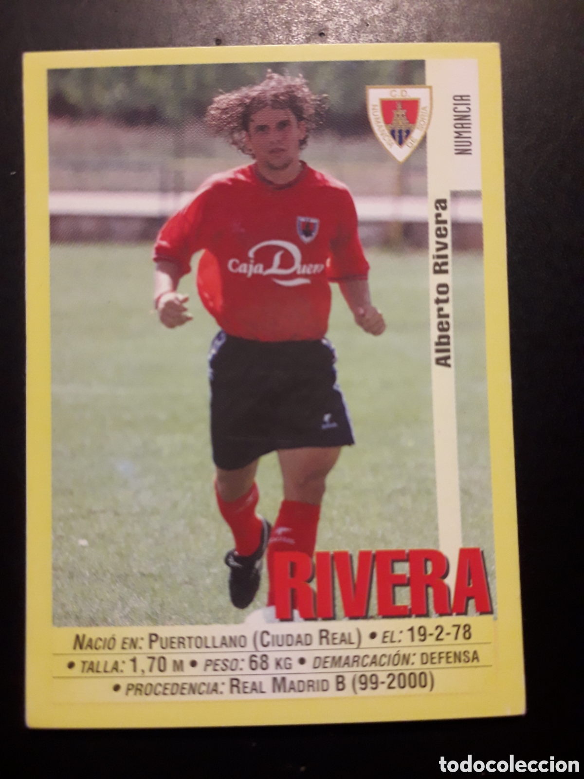 Cromos de f&uacute;tbol: RIVERA NUMANCIA PANINI LIGA 1999-2000 99 00 N&deg; 334a SIN PEGAR. PEDIDO M&Iacute;NIMO 3&euro;