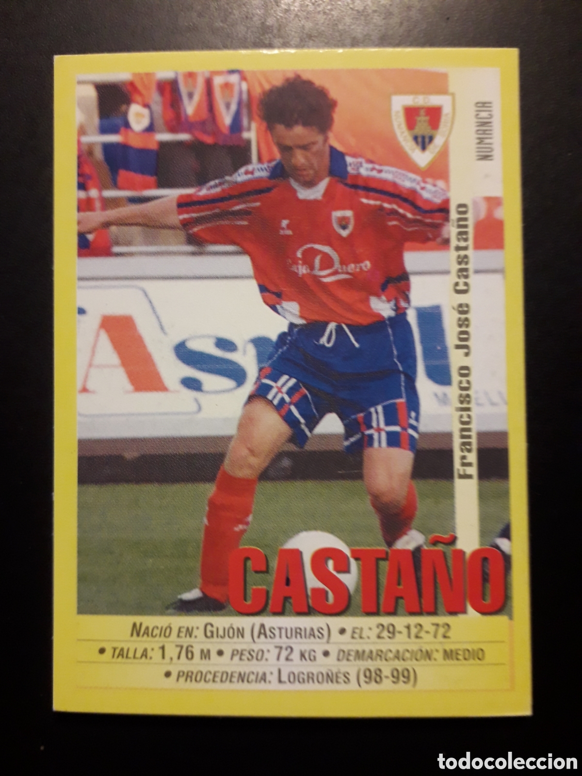 Cromos de f&uacute;tbol: CASTA&Ntilde;O NUMANCIA PANINI LIGA 1999-2000 99 00 N&deg; 337 SIN PEGAR. PEDIDO M&Iacute;NIMO 3&euro;