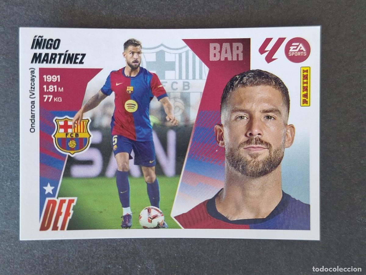 Cromos de f&uacute;tbol: I&Ntilde;IGO MARTINEZ F. C. BARCELONA LIGA ESTE 2025 2026 25 26 NUNCA PEGADO SIN PEGAR