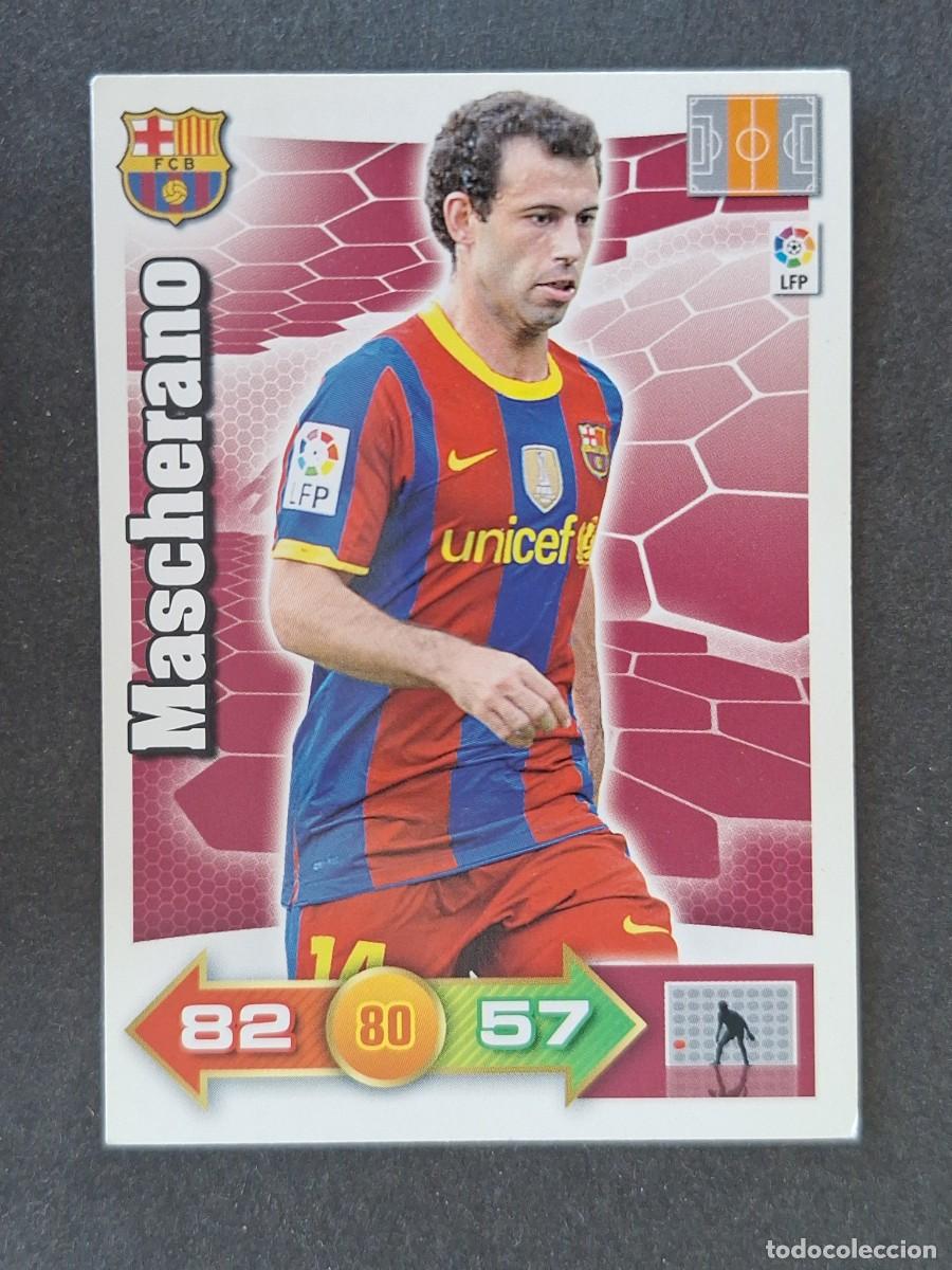 Figurine di Calcio: MASCHERANO F. C. BARCELONA PANINI ADRENALYN XL 2010 2011 10 11
