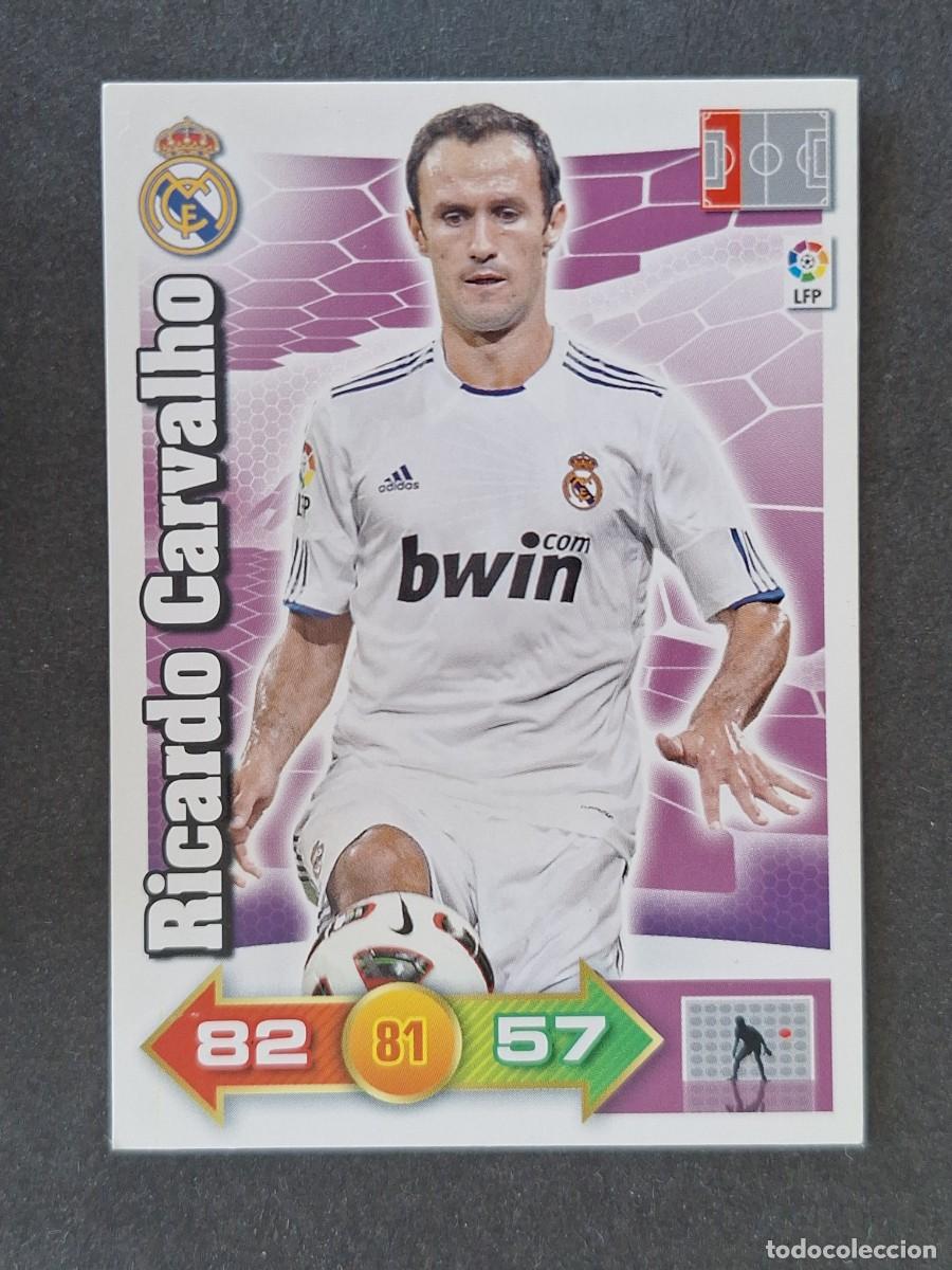 Cromos de f&uacute;tbol: RICARDO CARVALHO REAL MADRID PANINI ADRENALYN XL 2010 2011 10 11
