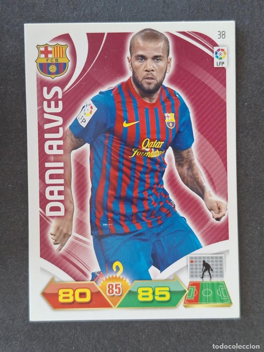 Cromos de f&uacute;tbol: DANI ALVES F. C. BARCELONA 38 PANINI ADRENALYN XL 2011 2012 11 12