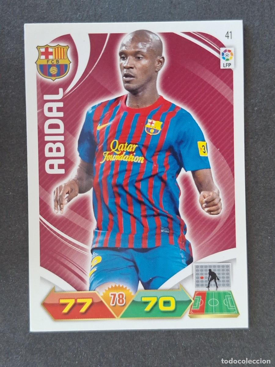 Cromos de f&uacute;tbol: ABIDAL F. C. BARCELONA 41 PANINI ADRENALYN XL 2011 2012 11 12