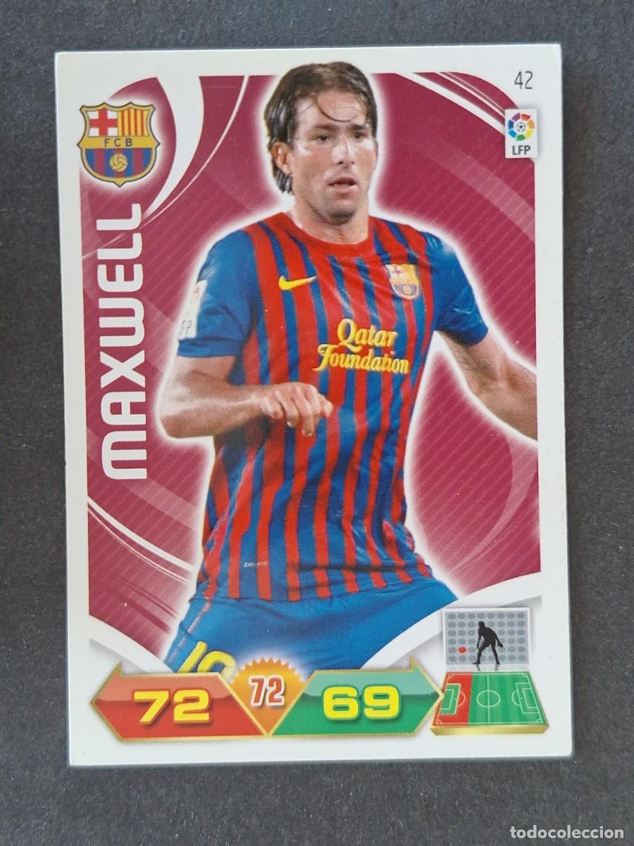 Cromos de f&uacute;tbol: MAXWELL F. C. BARCELONA 42 PANINI ADRENALYN XL 2011 2012 11 12