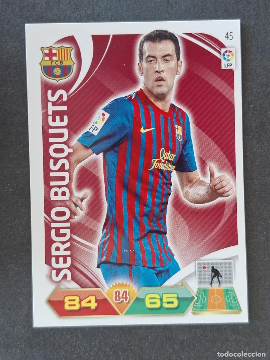 Cromos de f&uacute;tbol: SERGIO BUSQUETS F. C. BARCELONA 45 PANINI ADRENALYN XL 2011 2012 11 12
