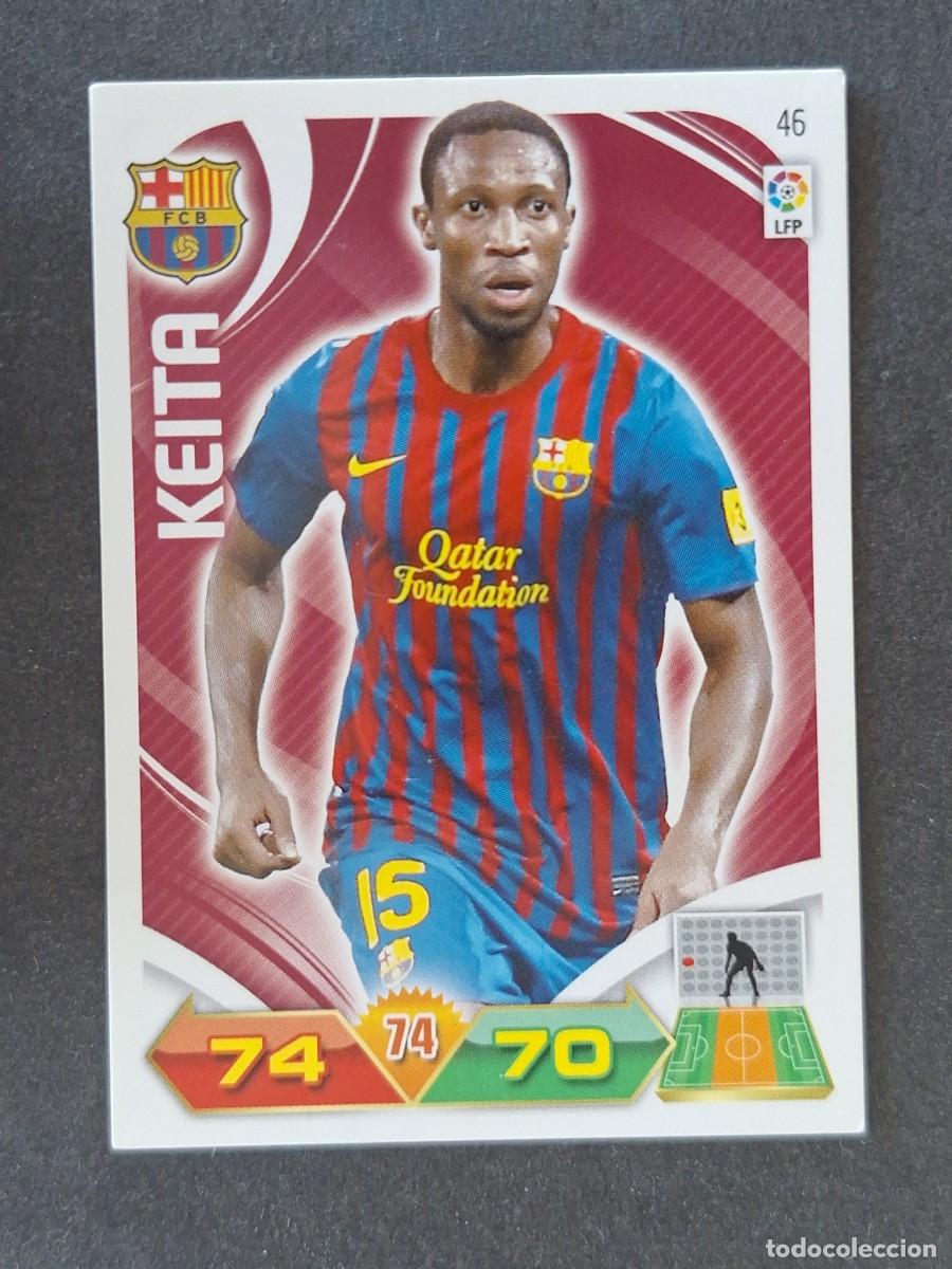Cromos de f&uacute;tbol: KEITA F. C. BARCELONA 46 PANINI ADRENALYN XL 2011 2012 11 12