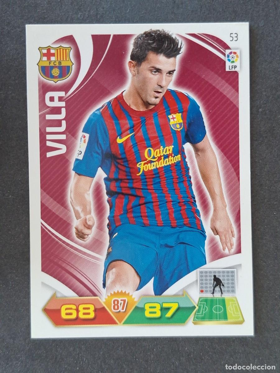 Cromos de f&uacute;tbol: VILLA F. C. BARCELONA 53 PANINI ADRENALYN XL 2011 2012 11 12