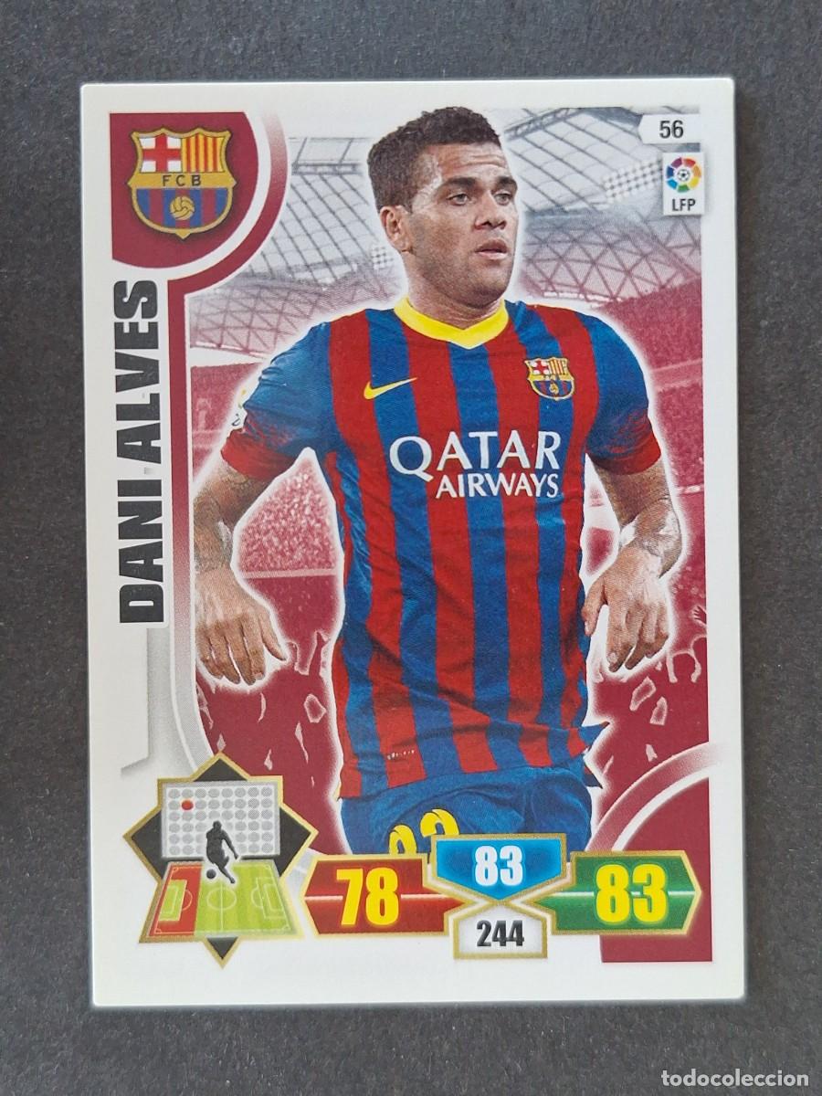 Cromos de f&uacute;tbol: DANI ALVES F. C. BARCELONA 56 PANINI ADRENALYN XL 2013 2014 13 14
