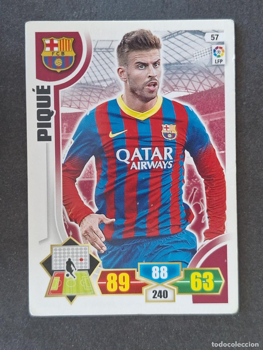 Cromos de f&uacute;tbol: PIQUE F. C. BARCELONA 57 PANINI ADRENALYN XL 2013 2014 13 14