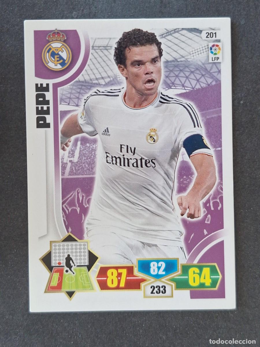 Cromos de f&uacute;tbol: PEPE REAL MADRID 201 PANINI ADRENALYN XL 2013 2014 13 14