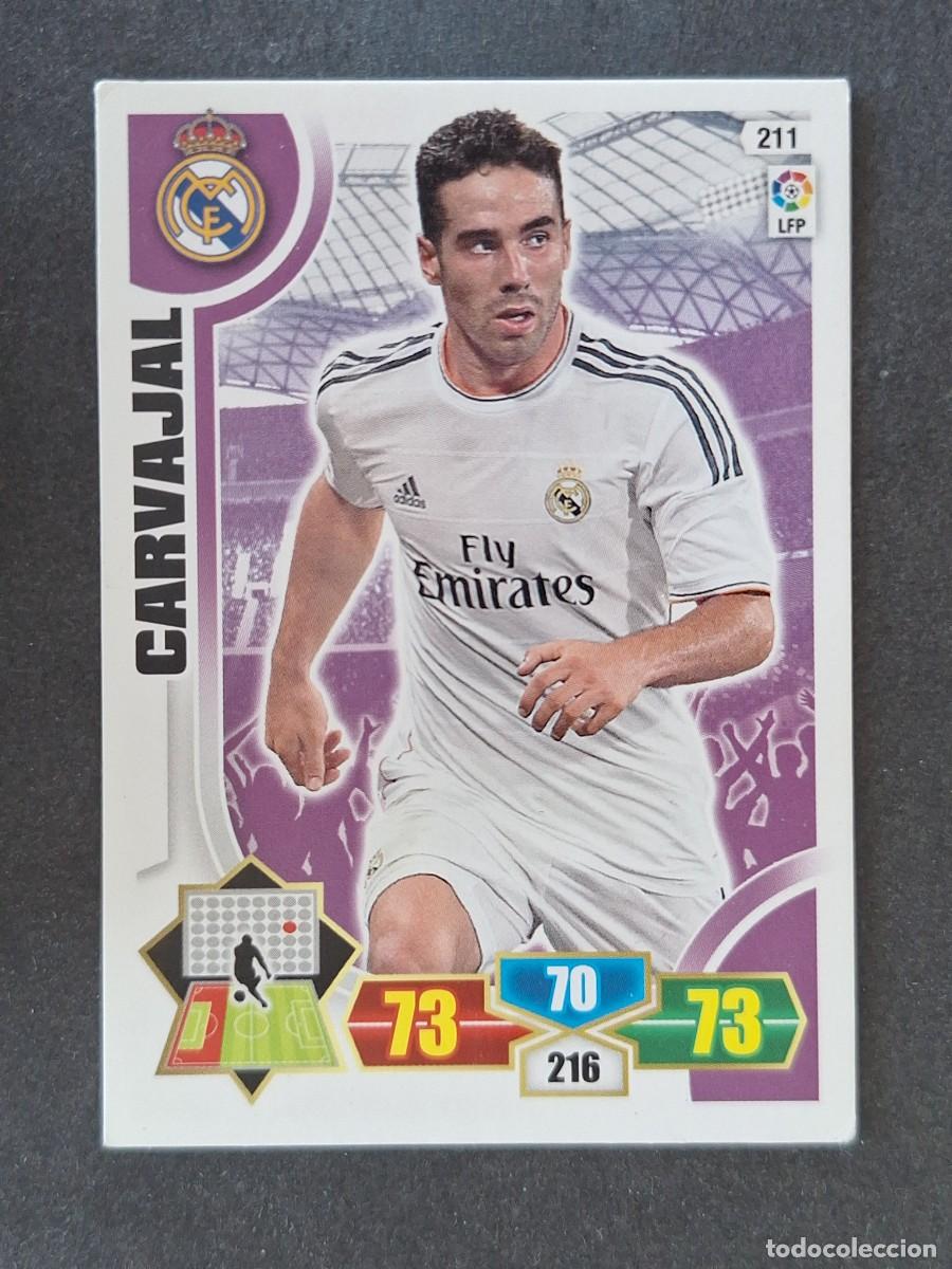 Cromos de f&uacute;tbol: CARVAJAL REAL MADRID 211 PANINI ADRENALYN XL 2013 2014 13 14