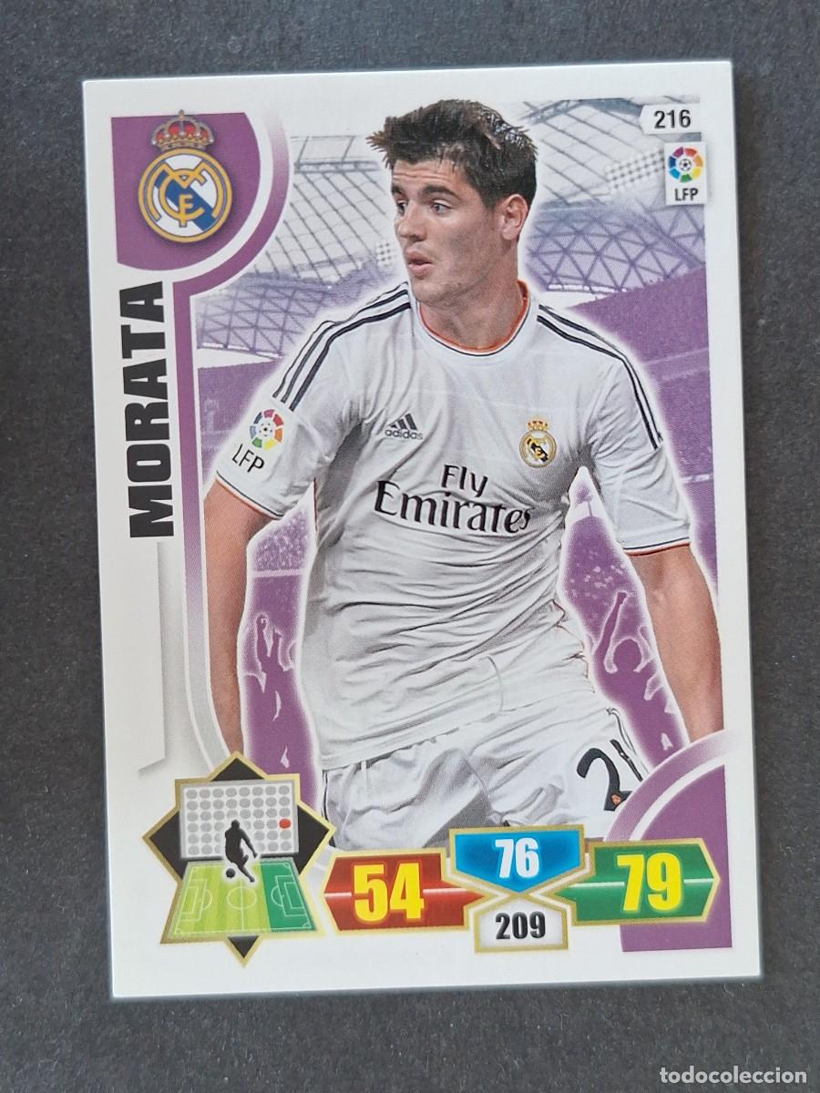 Cromos de f&uacute;tbol: MORATA REAL MADRID 216 PANINI ADRENALYN XL 2013 2014 13 14