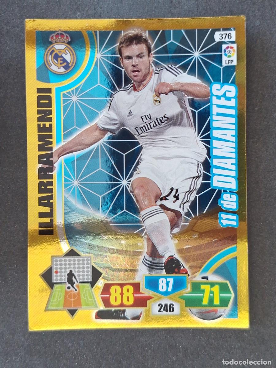 Cromos de f&uacute;tbol: ILLARRAMENDI REAL MADRID 11 DE DIAMANTES 376 PANINI ADRENALYN XL 2013 2014 13 14