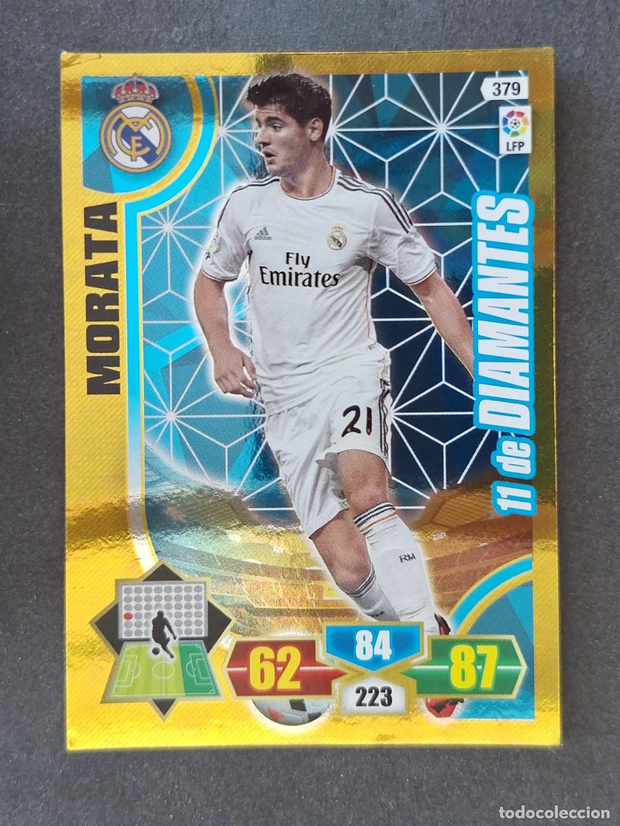 Cromos de f&uacute;tbol: MORATA REAL MADRID 11 DE DIAMANTES 379 PANINI ADRENALYN XL 2013 2014 13 14