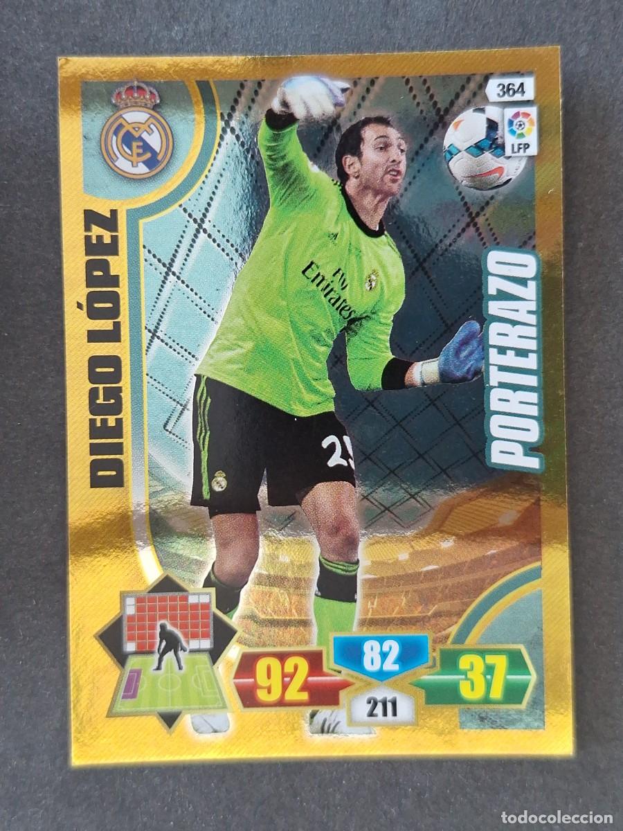 Cromos de f&uacute;tbol: DIEGO LOPEZ REAL MADRID PORTERAZO 364 PANINI ADRENALYN XL 2013 2014 13 14