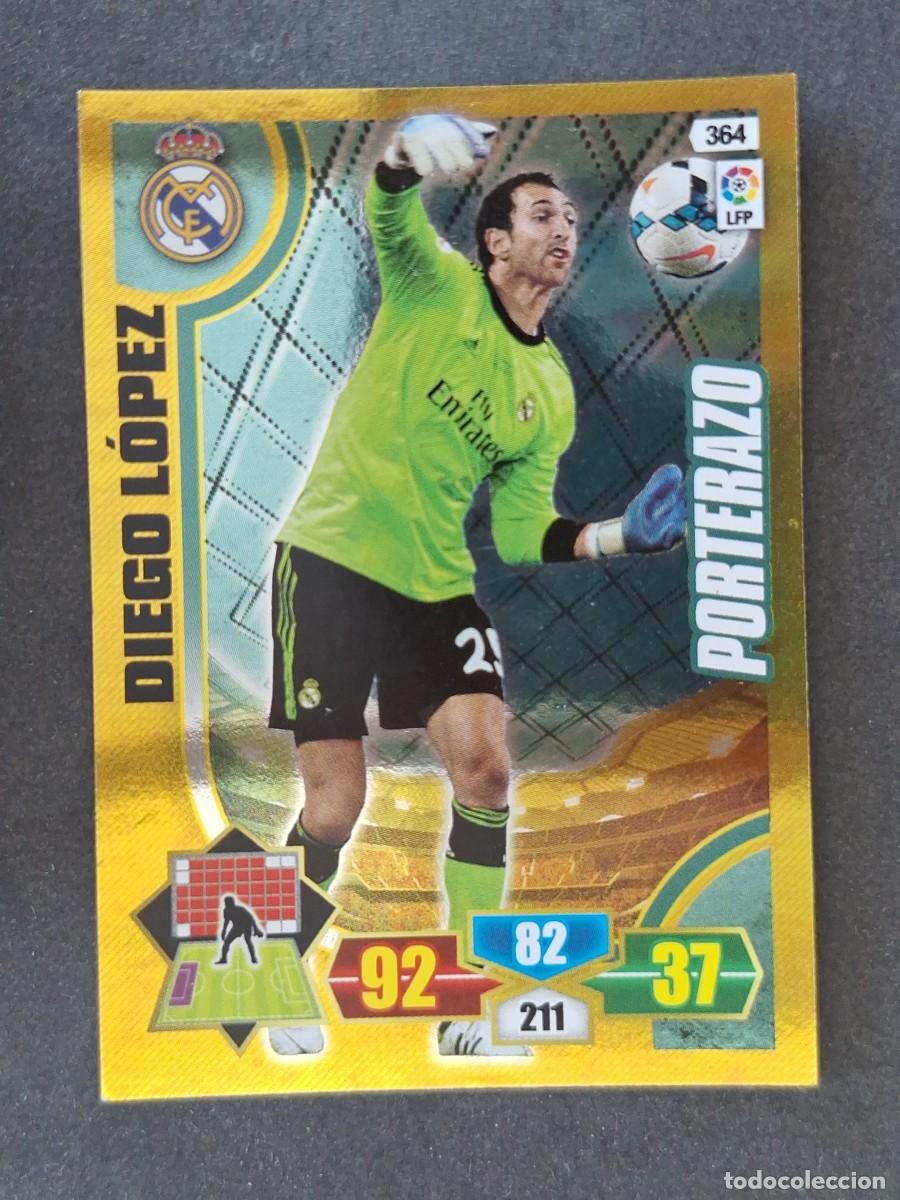 Cromos de f&uacute;tbol: DIEGO LOPEZ REAL MADRID PORTERAZO 364 PANINI ADRENALYN XL 2013 2014 13 14
