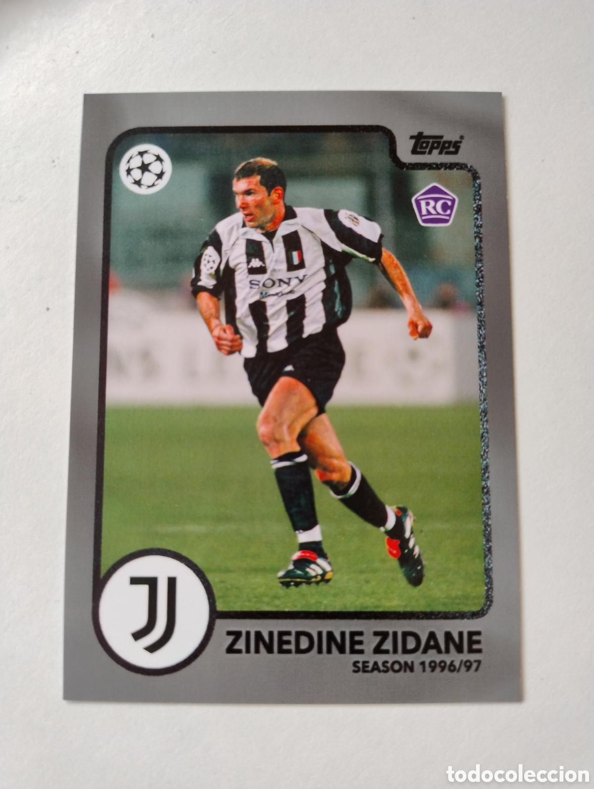 Cromos de f&uacute;tbol: Zidane - Juventus - Topps Lost Rookie
