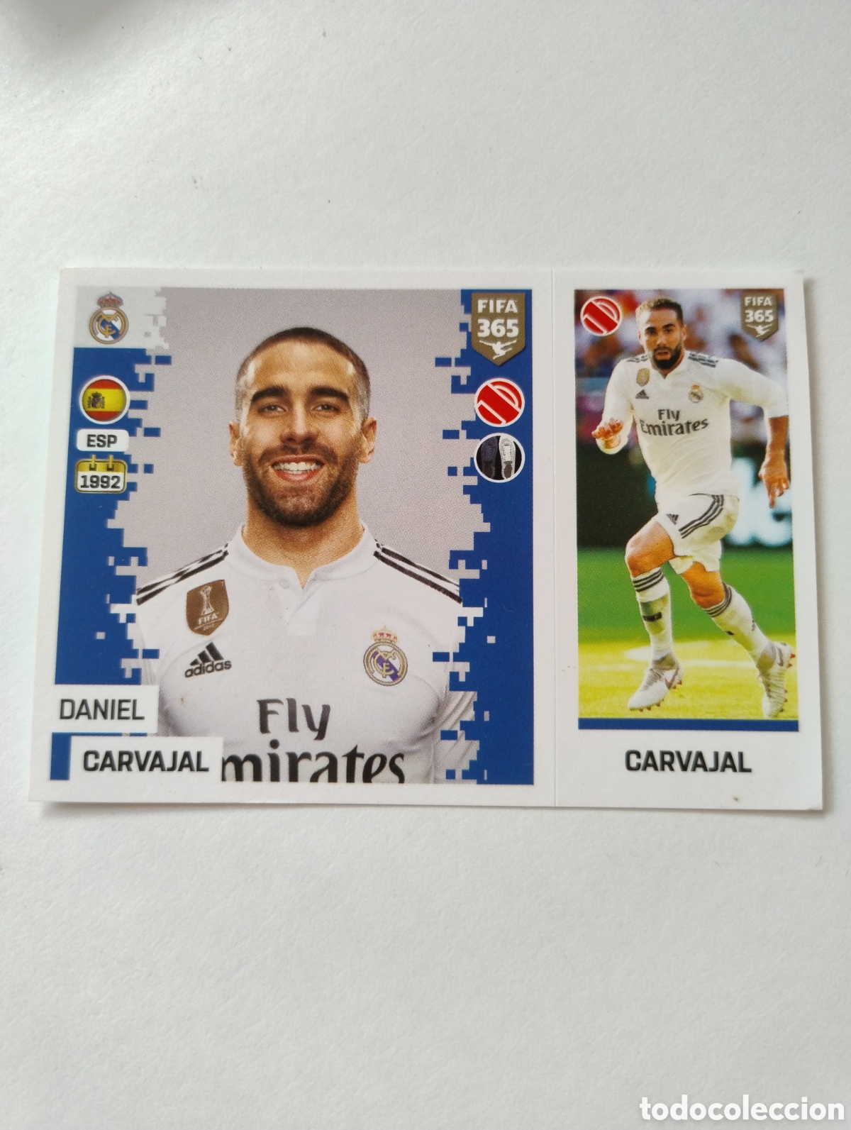 Cromos de f&uacute;tbol: 77 - Carvajal - Real Madrid - Panini FIFA 365 2019