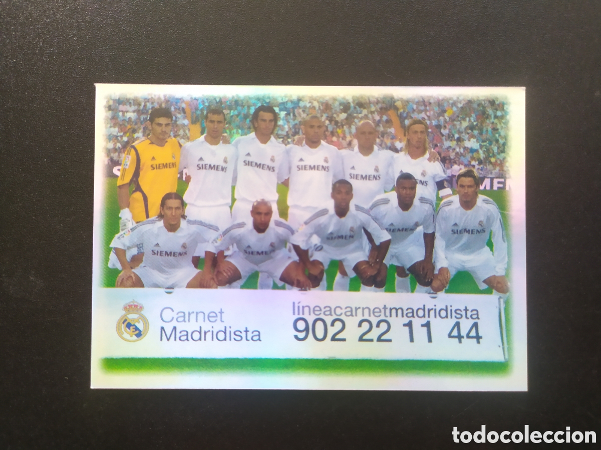 Cartes &agrave; collectionner de Football: Mundicromo fichas Liga 2005 2006 05 06 alineaci&oacute;n n&ordm; 551 Real Madrid