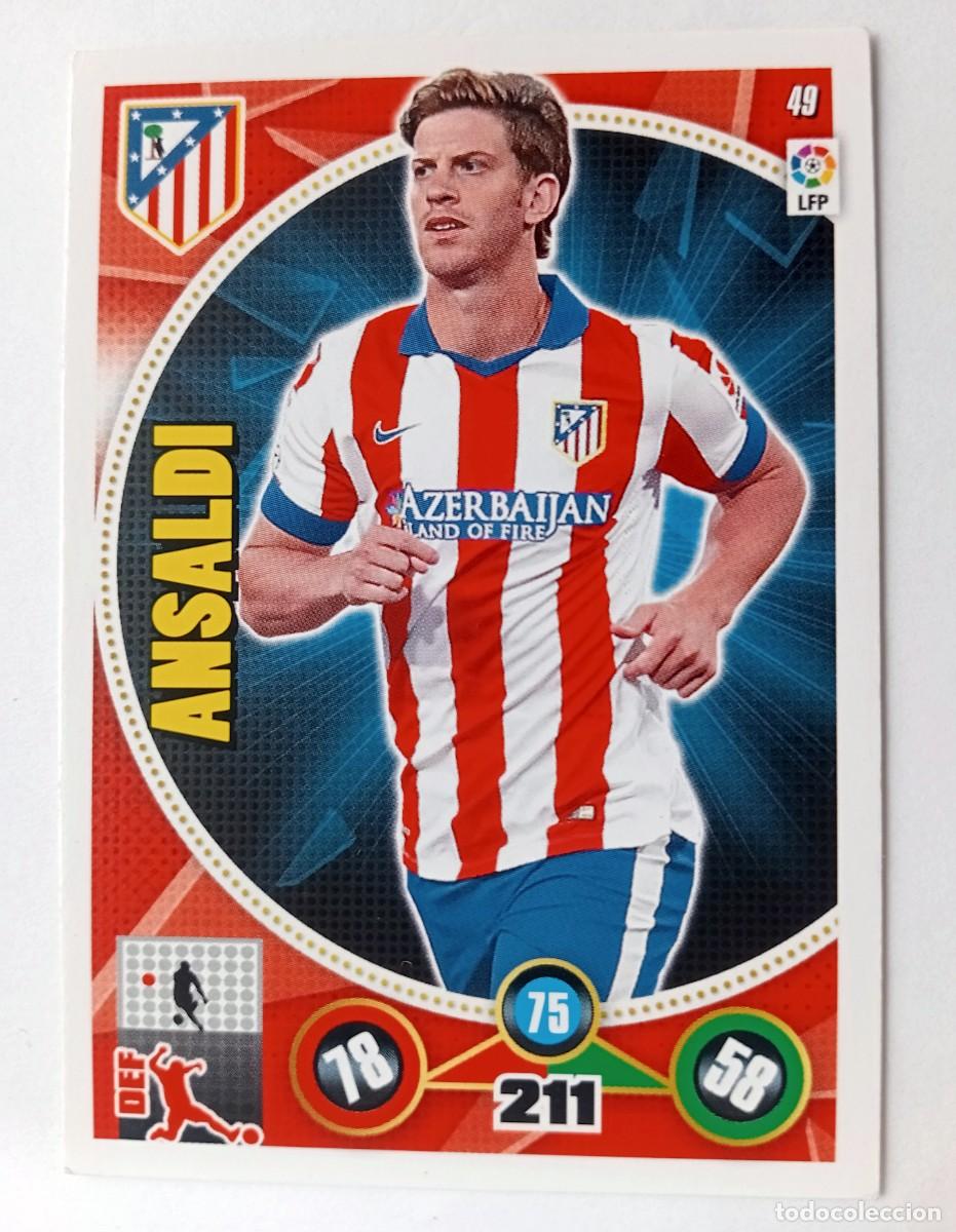Cartes &agrave; collectionner de Football: CROMO FUTBOL ADRENALYN 2014-2015: ATLETICO MADRID ANSALDI