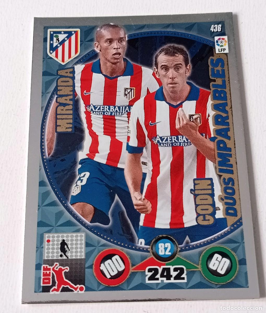 Cromos de Futebol: CROMO FUTBOL ADRENALYN 2014-2015: ATLETICO MADRID DUOS IMPARABLES (MIRANDA-GOD&Iacute;N)