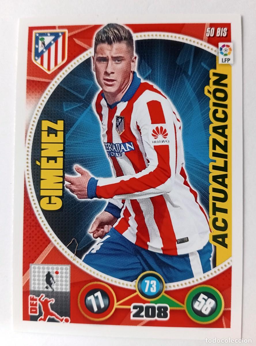 Figurine di Calcio: CROMO FUTBOL ADRENALYN 2014-2015: ATLETICO MADRID GIM&Eacute;NEZ (ACTUALIZACION)