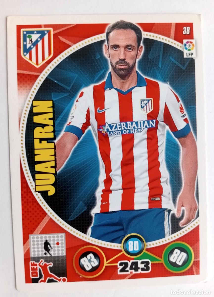 Cromos de f&uacute;tbol: CROMO FUTBOL ADRENALYN 2014-2015: ATLETICO MADRID JUANFRAN