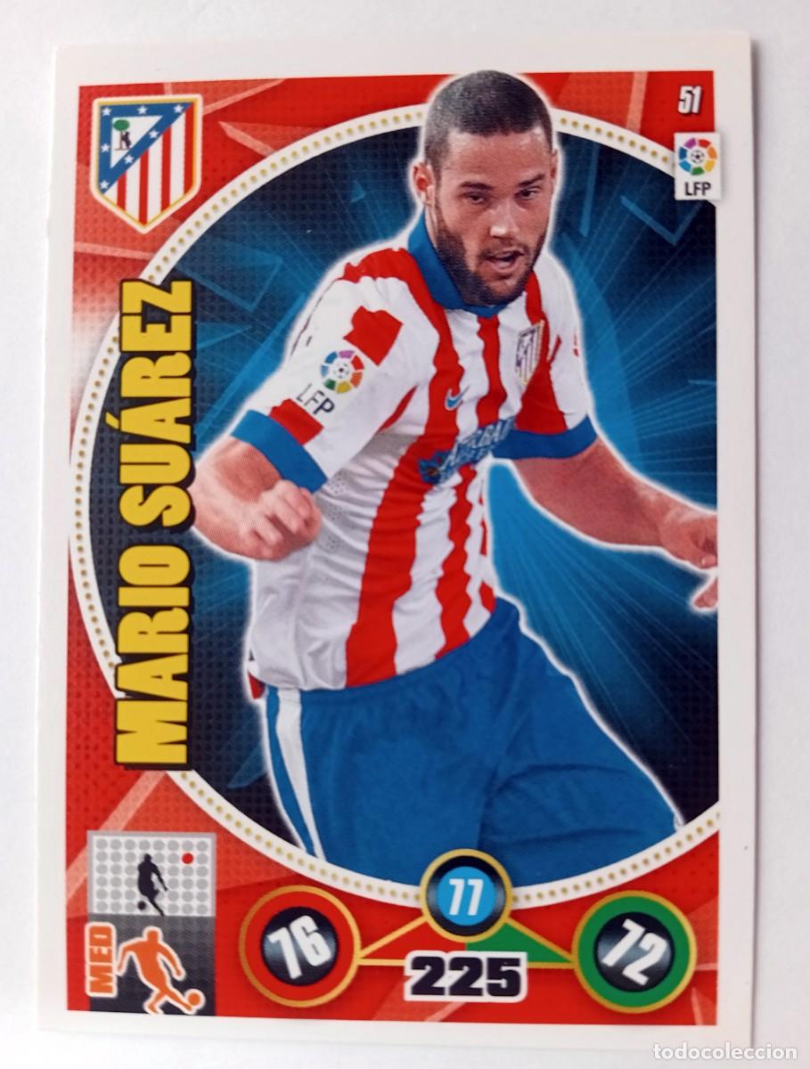 Cromos de f&uacute;tbol: CROMO FUTBOL ADRENALYN 2014-2015: ATLETICO MADRID MARIO SU&Aacute;REZ