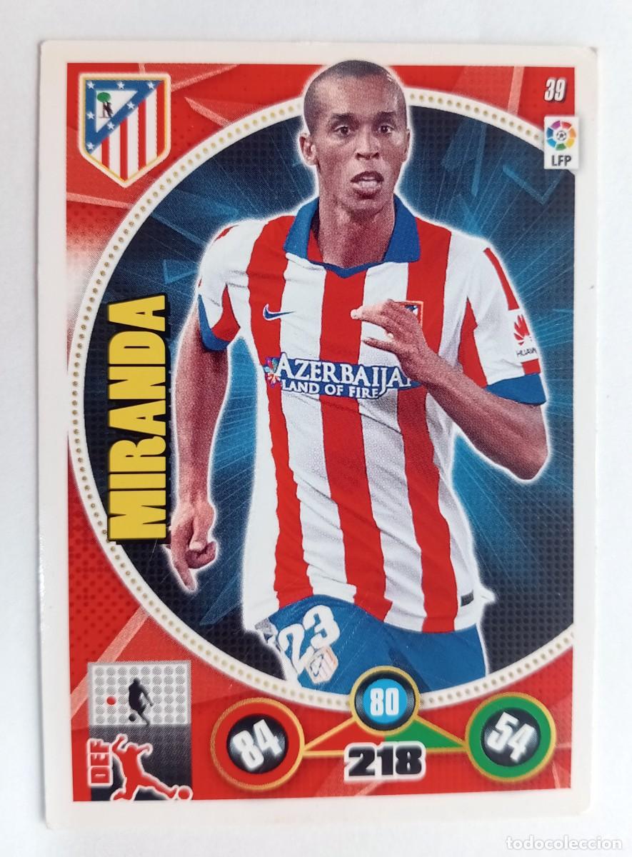 Cromos de f&uacute;tbol: CROMO FUTBOL ADRENALYN 2014-2015: ATLETICO MADRID MIRANDA