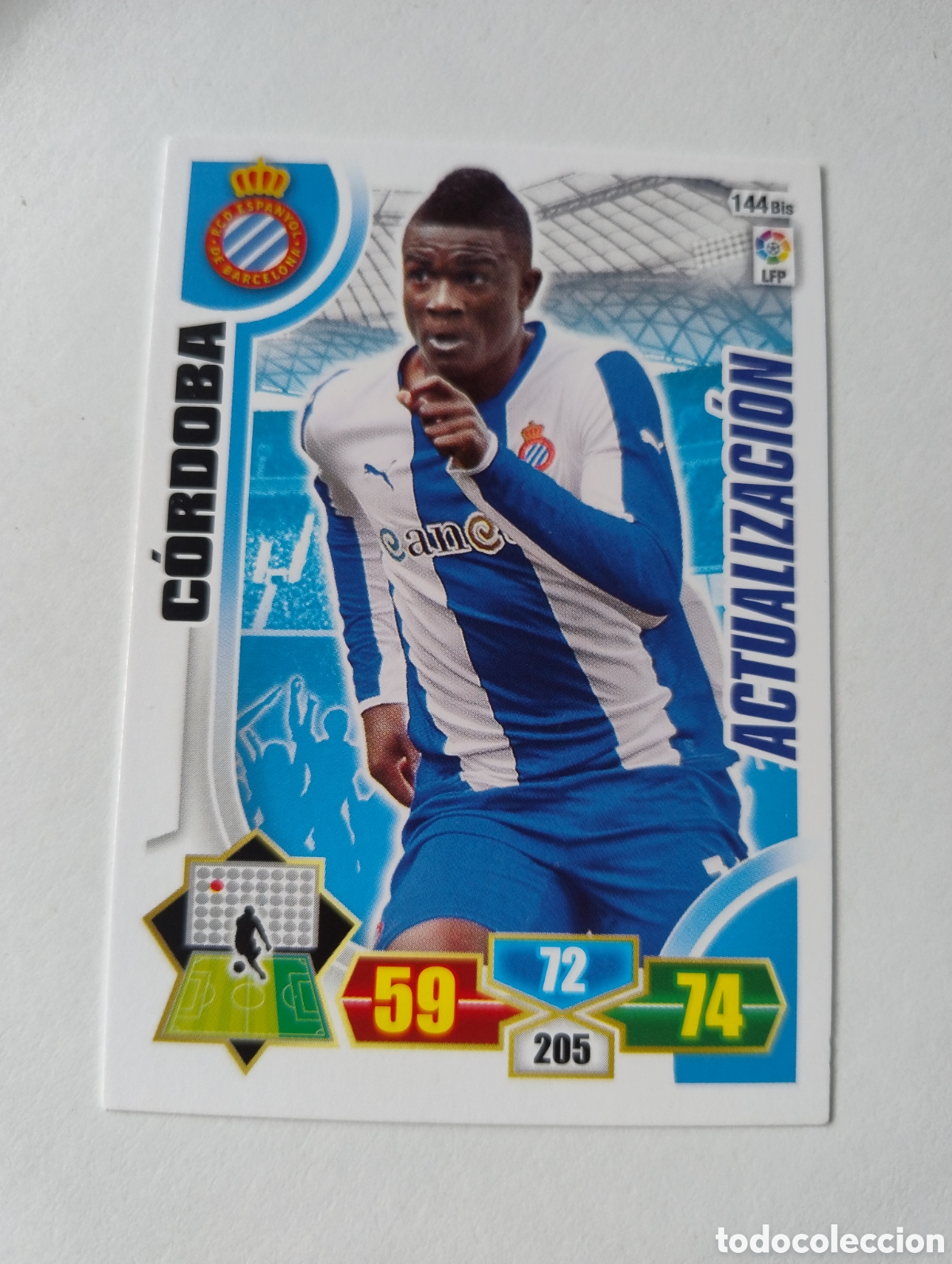 Cromos de f&uacute;tbol: 144 bis - C&oacute;rdoba - Espanyol - Adrenalyn XL Liga 2013 - 2014 Actualizaci&oacute;n