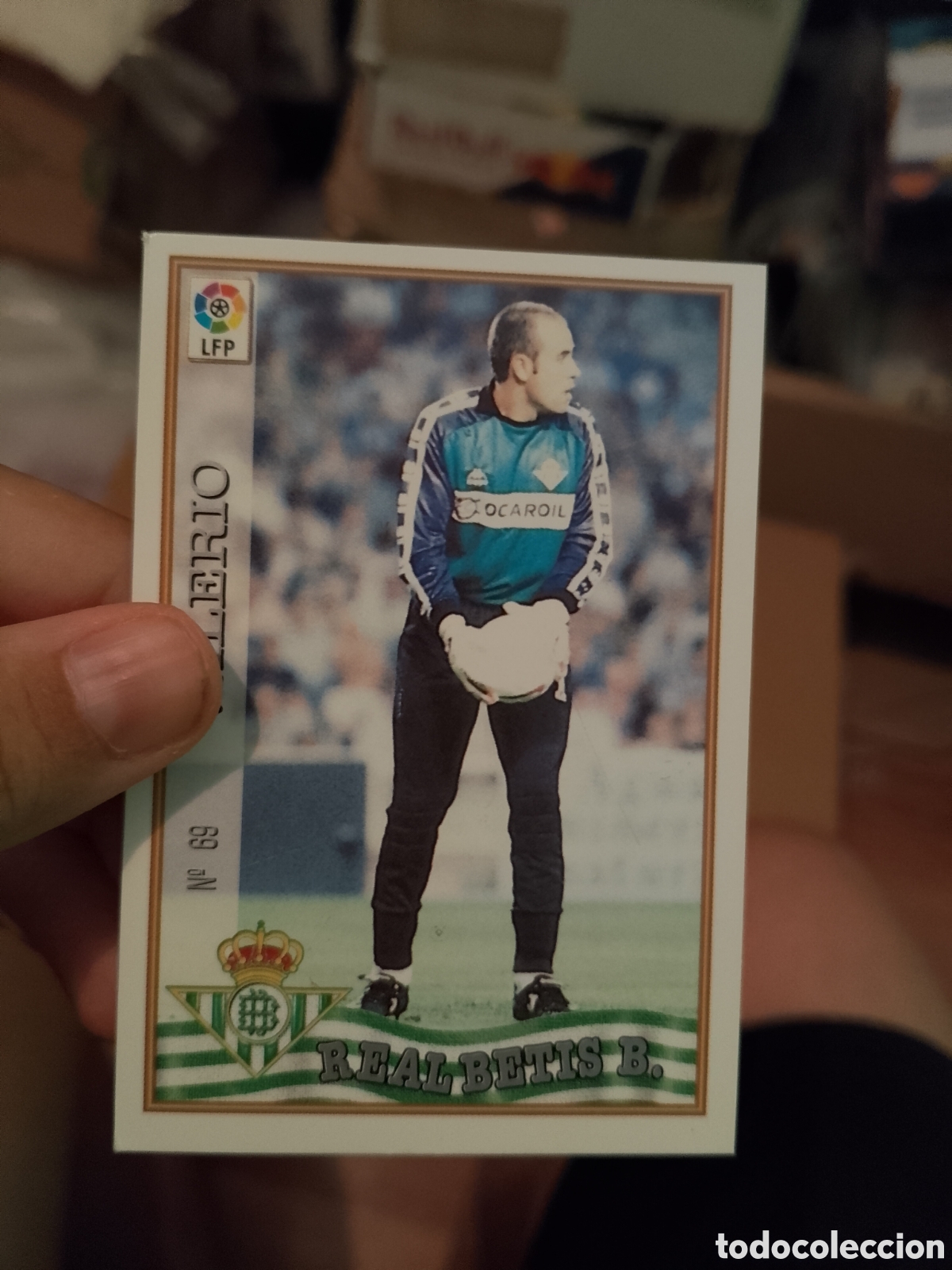 Cromos de f&uacute;tbol: CROMO F&Uacute;TBOL LAS FICHAS DE LA LIGA 97-98 MUNDICROMO 1997-1998 - REAL BETIS BALOMPI&Eacute;: VALERIO (N&ordm; 69)