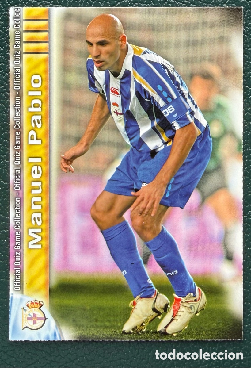 Fu&szlig;ball-Sticker: 168 MANUEL PABLO DEPORTIVO DE LA CORU&Ntilde;A FICHAS ALBUM MUNDICROMO 2009 2010 09 10