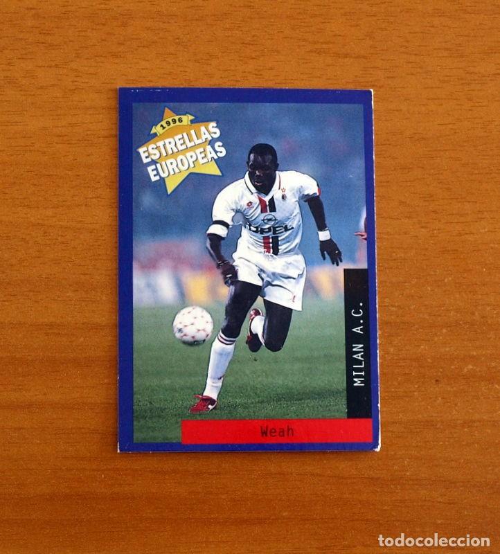 Fu&szlig;ball-Sticker: Milan A.C. - N&ordm; 94 George Weah - Estrellas Europea Panini A&ntilde;o 1996