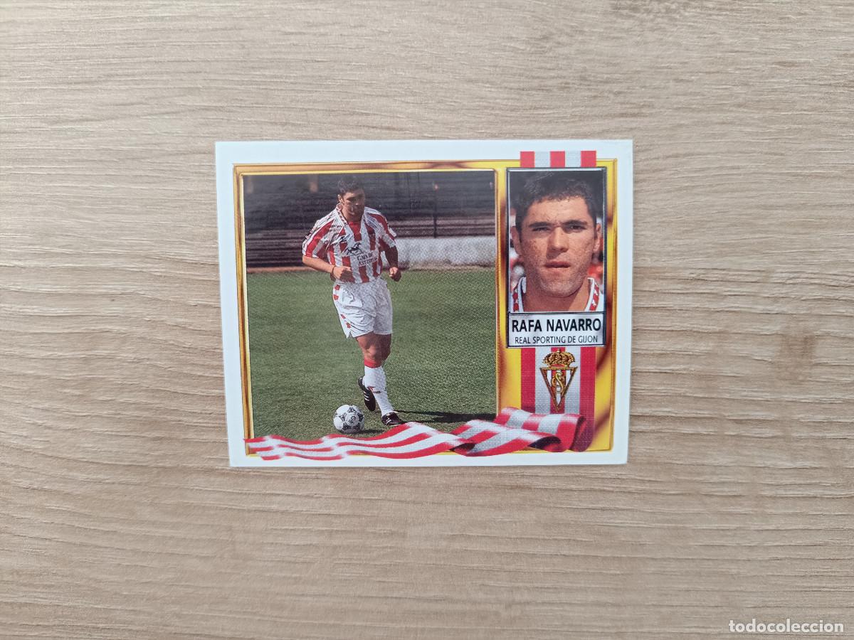Fu&szlig;ball-Sticker: CROMO DE FUTBOL LIGA ESTE RAFA NAVARRO COLOCA SPORTING SIN PEGAR NUNCA PEGADO 1995 1996 95 96 D726