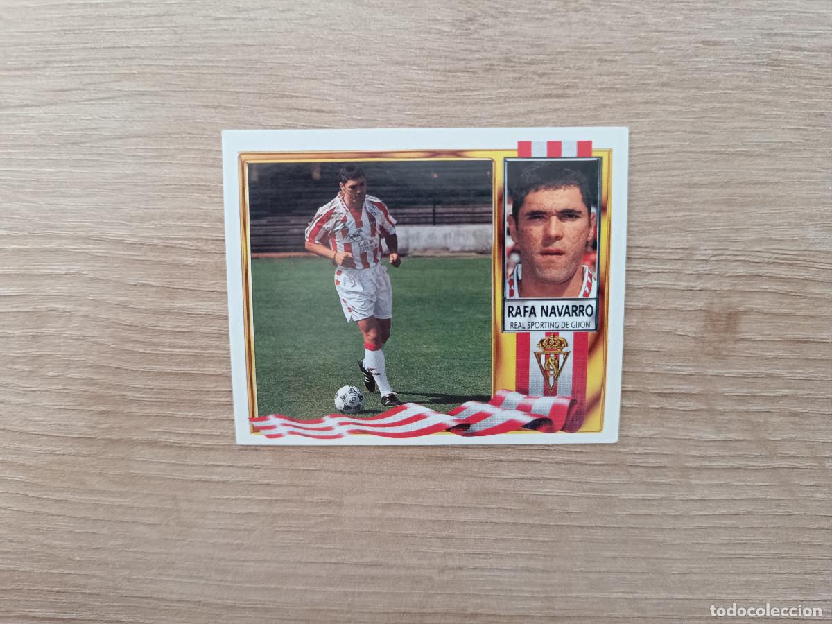 Fu&szlig;ball-Sticker: CROMO DE FUTBOL LIGA ESTE RAFA NAVARRO COLOCA SPORTING SIN PEGAR NUNCA PEGADO 1995 1996 95 96 D726