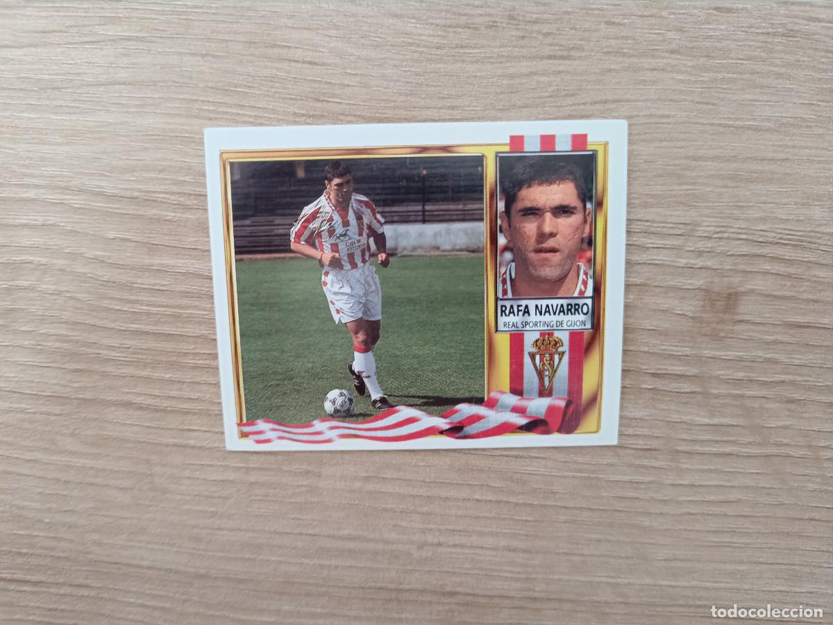 Fu&szlig;ball-Sticker: CROMO DE FUTBOL LIGA ESTE RAFA NAVARRO COLOCA SPORTING SIN PEGAR NUNCA PEGADO 1995 1996 95 96 D726