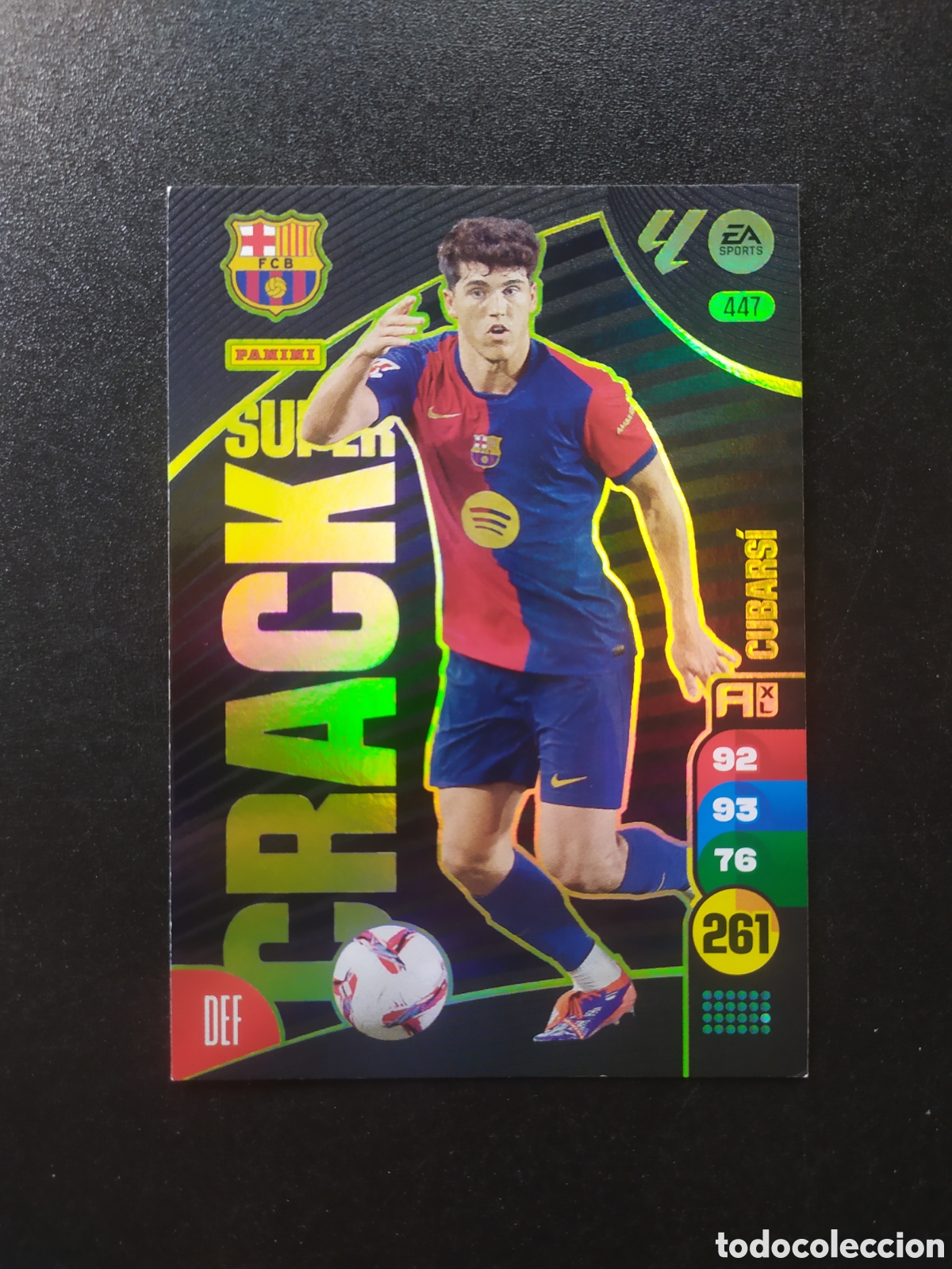 Cromos de f&uacute;tbol: Adrenalyn 2024 2025 24 25 panini Cubarsi super crack n&deg; 447 Barcelona