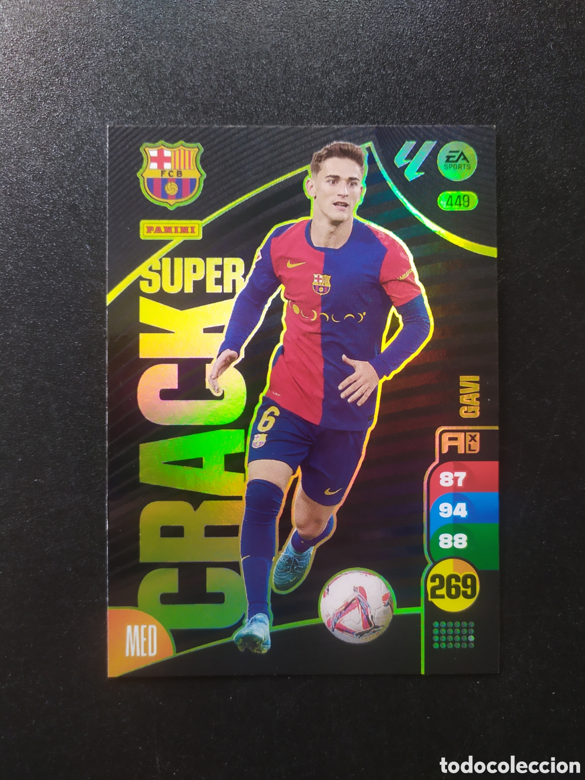 Cromos de f&uacute;tbol: Adrenalyn 2024 2025 24 25 panini Gavi super crack n&deg; 449 Barcelona